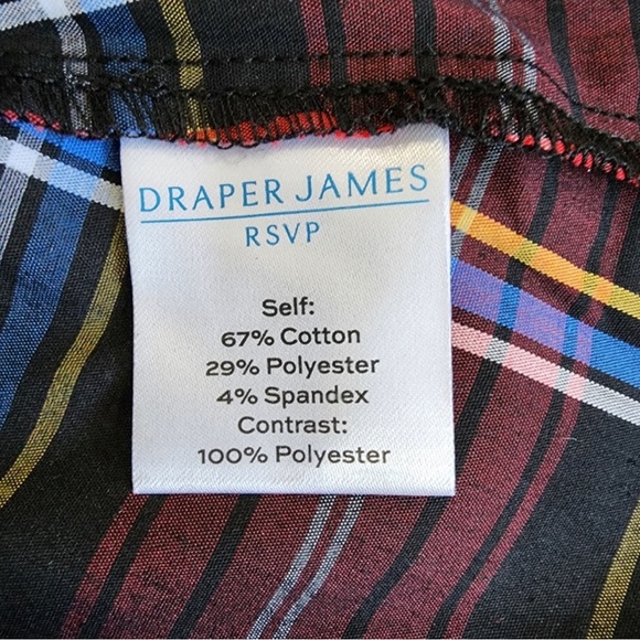 Draper James Womens Tiered Bow Back Dress Sz XXL Plaid - Picture 7 of 8